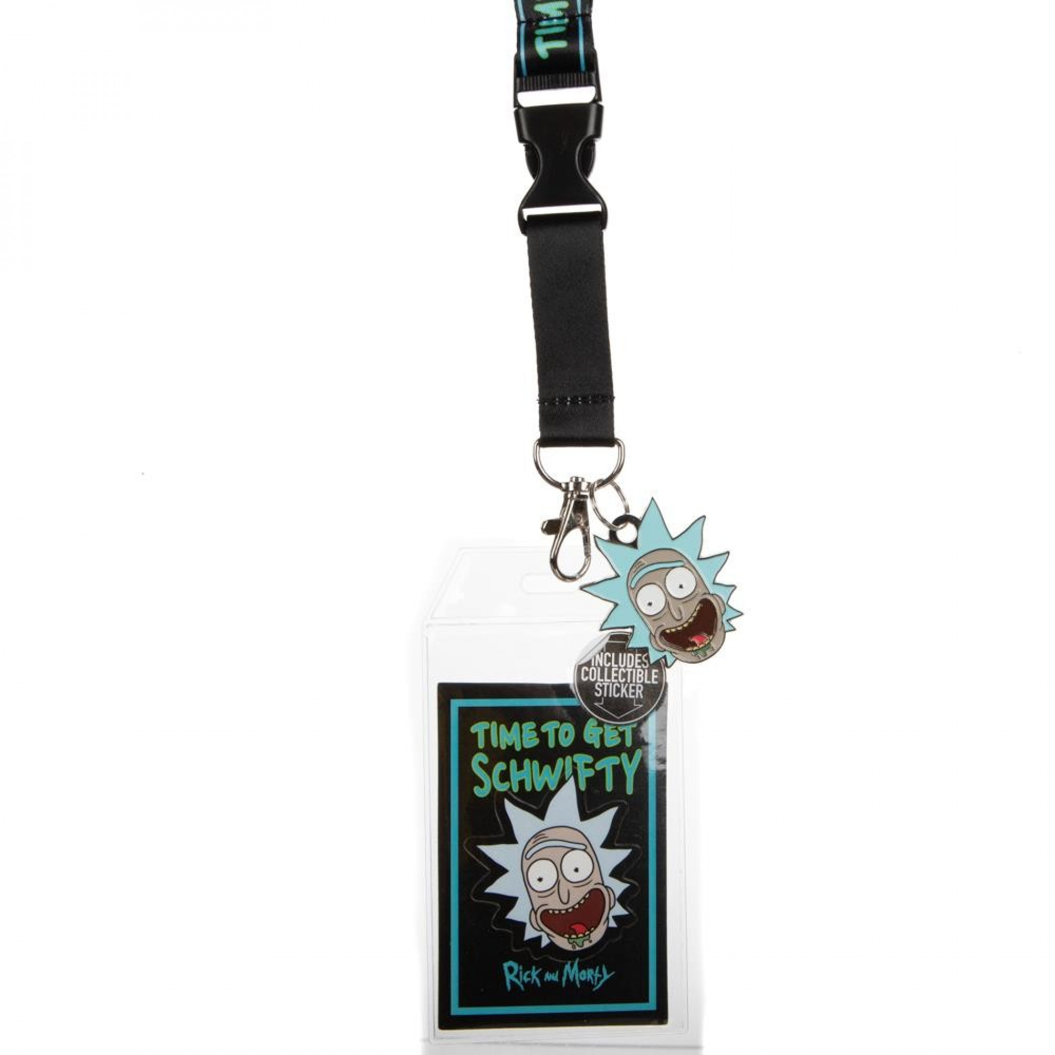 Rick & Morty Time To Get Schwifty Taping Lanyard